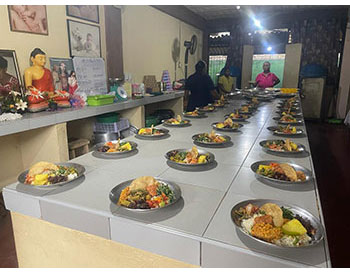 Elders home in Sri Lanka, Sujatha Elders Home, alms_giving