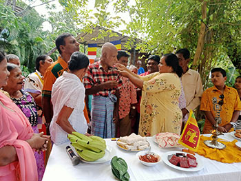 Elders home in Sri Lanka, Sujatha Elders Home, New year celebration