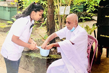 Elders home in Sri Lanka, Sujatha Elders Home, New year celebration